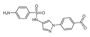 4-amino-N-[1-(4-nitrophenyl)pyrazol-4-yl]benzenesulfonamide Structure