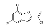 5,7-dichloro-1-benzofuran-2-carbonyl chloride结构式