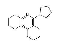 6-cyclopentyl-1,2,3,4,7,8,9,10-octahydrophenanthridine结构式