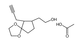 acetic acid,2-[(8S,9S)-9-prop-2-ynyl-1,4-dioxaspiro[4.4]nonan-8-yl]ethanol结构式