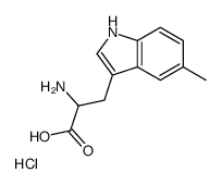 2-amino-3-(5-methyl-1H-indol-3-yl)propanoic acid,hydrochloride结构式