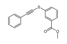 methyl 3-(2-phenylethynylsulfanyl)benzoate Structure