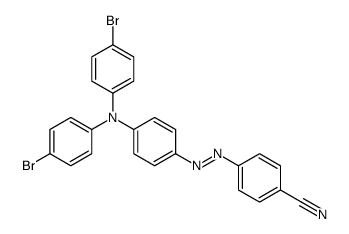 4-[[4-(4-bromo-N-(4-bromophenyl)anilino)phenyl]diazenyl]benzonitrile Structure