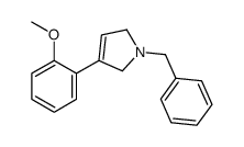 1-benzyl-3-(2-methoxyphenyl)-2,5-dihydropyrrole Structure