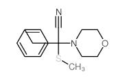 2-methylsulfanyl-2-morpholin-4-yl-3-phenyl-propanenitrile Structure