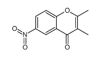 2,3-dimethyl-6-nitro-chromen-4-one Structure