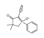 5-diazonio-3,3-dimethyl-1-oxo-1-phenyl-2H-1λ5-phosphol-4-olate结构式