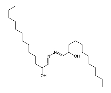 (1E)-1-[(E)-2-hydroxydodecylidenehydrazinylidene]tridecan-2-ol结构式