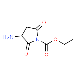 1-Pyrrolidinecarboxylic acid,3-amino-2,5-dioxo-,ethyl ester structure