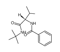 N-Benzoyl-(S)-valin-N'-tert-butylamid Structure