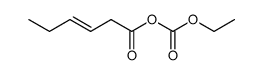 3(E)-hexenoic-ethanoic anhydride Structure