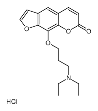 9-[3-(diethylamino)propoxy]furo[3,2-g]chromen-7-one,hydrochloride结构式