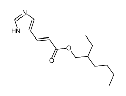 2-ethylhexyl 3-(1H-imidazol-5-yl)prop-2-enoate结构式