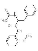 Benzenepropanamide, a-(acetylamino)-N-(2-methoxyphenyl)- Structure