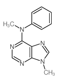 9H-Purin-6-amine,N,9-dimethyl-N-phenyl- Structure