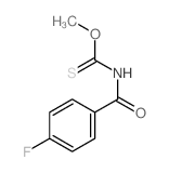 Carbamic acid,(p-fluorobenzoyl)thio-, O-methyl ester (8CI)结构式