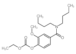 Carbonic acid,4-[(dibutylamino)carbonyl]-2-methoxyphenyl ethyl ester Structure