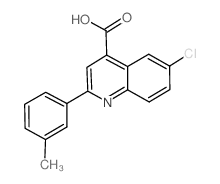 6-氯-2-(3-甲基苯基)喹啉-4-羧酸图片