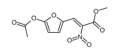 (Z,E)-Methyl-2-nitro-3-<2-(5-acetat-furyl)>acrylat结构式