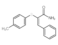 2-Propenamide, 2-[ (4-methylphenyl)thio]-3-phenyl- Structure