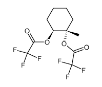 1-Methyl-trans-1,2-cyclohexandiol-bis(trifluoracetat) Structure