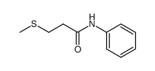 3-methylthiopropionylanilide Structure