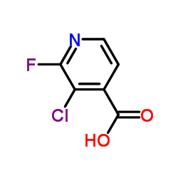 3-氯-2-氟异烟酸结构式