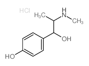 4-(1-Hydroxy-2-methylamino-propyl)phenol结构式