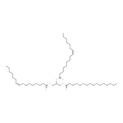 1,2-Dipalmitoleoyl-3-Palmitoyl-rac-glycerol structure