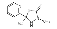 3,5-dimethyl-5-pyridin-2-yl-1,3,4-thiadiazolidine-2-thione Structure