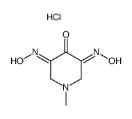 3,5-bis(hydroxyimino)-1-methylpiperidin-4-one hydrochloride Structure