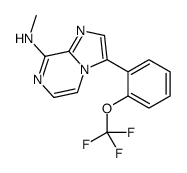 N-methyl-3-[2-(trifluoromethoxy)phenyl]imidazo[1,2-a]pyrazin-8-amine Structure