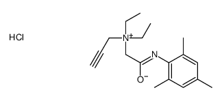 diethyl-[2-oxo-2-(2,4,6-trimethylanilino)ethyl]-prop-2-ynylazanium,chloride结构式