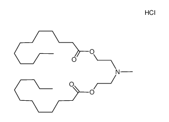 bis<2-(dodecyloxycarbonyl)ethyl>methylamine hydrochloride Structure