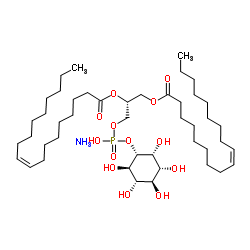 1,2-二星空app酰基-sn-甘星空app基-3-磷酸-(1'-Myo-肌醇)(铵盐)结构式