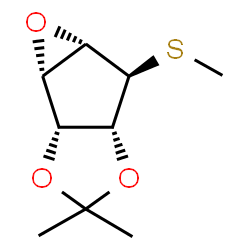 5H-Oxireno[3,4]cyclopenta[1,2-d]-1,3-dioxole,tetrahydro-3,3-dimethyl-5-(methylthio)-,(1aS,1bR,4aR,5R,5aS)-(9CI) Structure