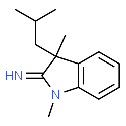 2H-Indol-2-imine,1,3-dihydro-1,3-dimethyl-3-(2-methylpropyl)-(9CI) Structure