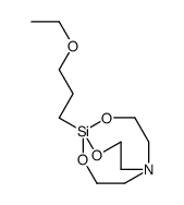 5-(3-ethoxypropyl)-4,6,11-trioxa-1-aza-5-silabicyclo[3.3.3]undecane结构式