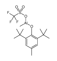 Aluminum, [2,6-bis(1,1-dimethylethyl)-4-methylphenolato]methyl(1,1,1-trifluoromethanesulfonato-κO)结构式