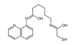 N-quinolin-8-yl-6-[(2-sulfanylacetyl)amino]hexanamide结构式