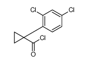 1-(2,4-dichlorophenyl)cyclopropanecarbonyl chloride Structure