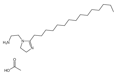 4,5-dihydro-2-pentadecyl-1H-imidazole-1-ethylamine monoacetate结构式