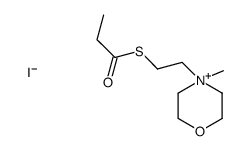 S-[2-(4-methylmorpholin-4-ium-4-yl)ethyl] propanethioate,iodide结构式