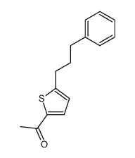 1-[5-(3-phenyl-propyl)-[2]thienyl]-ethanone结构式