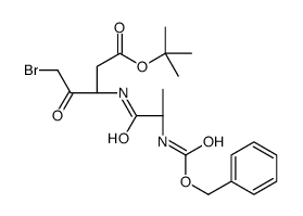 Pentanoic acid, 5-bromo-4-oxo-3-[[(2S)-1-oxo-2-[[(phenylmethoxy)carbonyl]amino]propyl]amino]-, 1,1-dimethylethyl ester, (3S)- picture