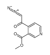 2-diazonio-1-(3-methoxycarbonylpyridin-4-yl)ethenolate Structure