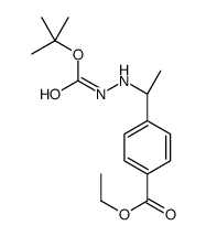 (R)-tert-butyl 2-(1-(4-(ethoxycarbonyl)phenyl)ethyl)hydrazinecarboxylate Structure