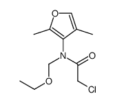 2-chloro-N-(2,4-dimethylfuran-3-yl)-N-(ethoxymethyl)acetamide Structure