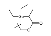 ethyl 2-triethylgermylpropanoate structure