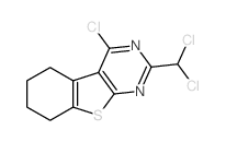 4-chloro-2-(dichloromethyl)-5,6,7,8-tetrahydro-[1]benzothiolo[2,3-d]pyrimidine Structure